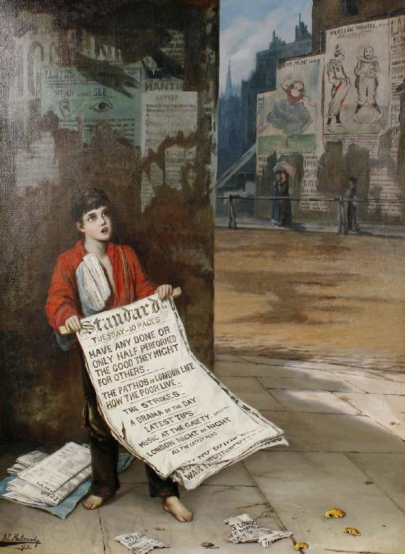 Augustus e.mulready A London news boy